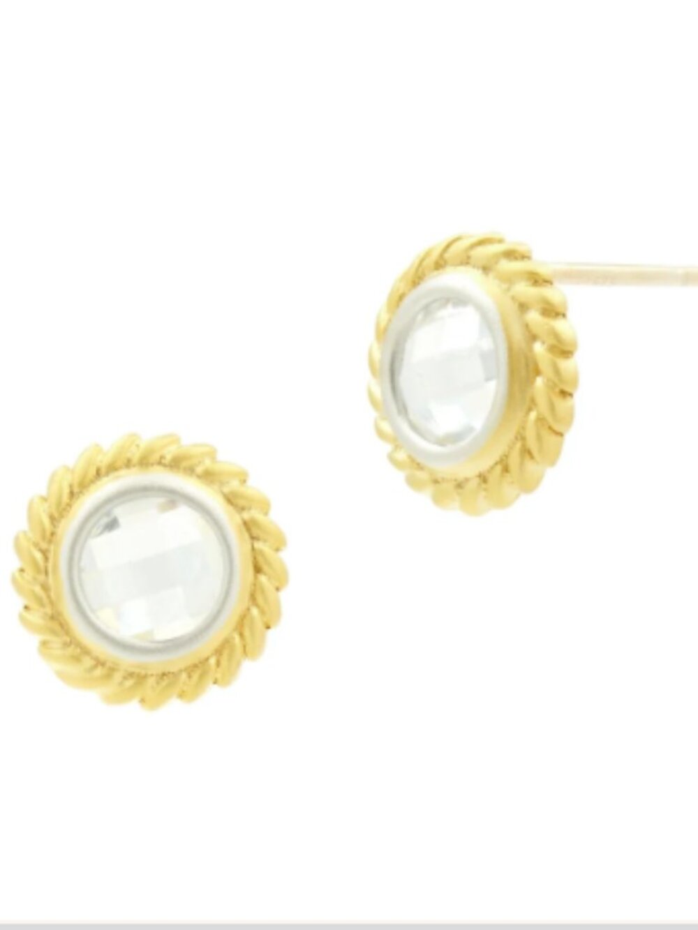 Freida Rothman Fleur Bloom Circular Stud Earrings - NWT $175 MSRP